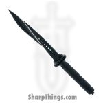 Microtech - 105-1T - Jagdkommando - Fixed Blade Knife - 440A Stainless DLC Tri-Edge Dagger - 6061-T6 Aluminum - Black