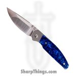 Jack Wolf Knives - TANGO-01-KIR-CRS-LAK - Tango - Folding Knife - S90V Satin Drop Point - Titanium Kirinite - Crystal Lake