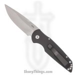 ProTech - TR-3 L-1 - Tactical Response 3 Left Handed - Automatic Knife - 154CM Stonewash Clip Point - 6061-T6 Aluminum Grooved - Black