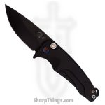 Medford Knife - MK039SPQ-42AB-TFCF-Q4 - Smooth Criminal Flipper Knife - S35VN - Black