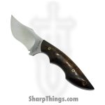 Cave Blades - CaveSwitch1 - Switchback - Fixed Blade Knife - 154CM Satin - Ironwood - Brown