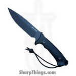Spartan Blades - SB19BKBKKYBK - Harsey Difensa - Fixed Blade Knife - CPM MagnaCut Coated Spear Point - Canvas Micarta - Black