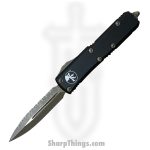 Microtech - 232-15AP - UTX-85 D/E Automatic OTF Apocalyptic Knife - Black and Bronze