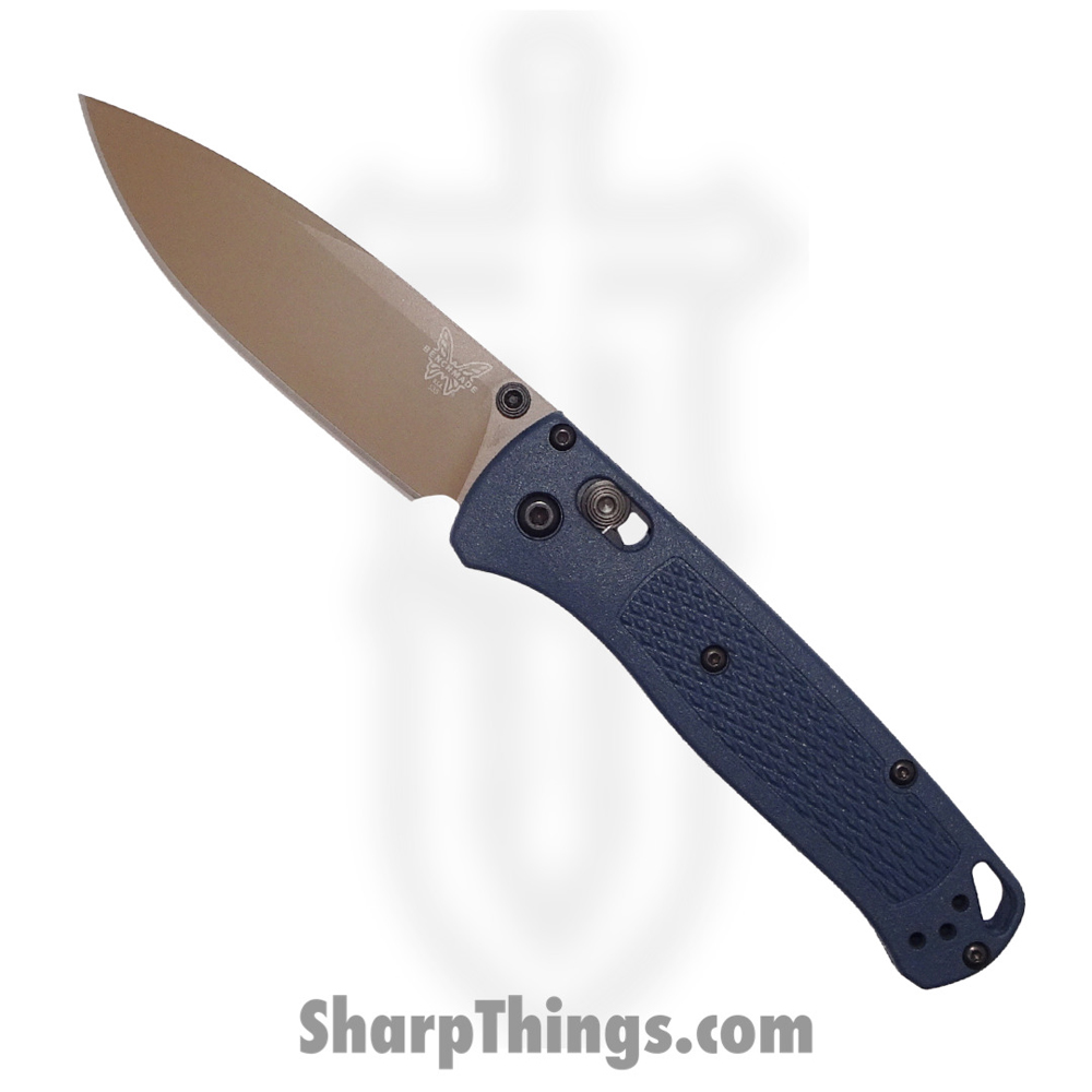 6bfc8076-2c2c-4fad-b3f6-b2c7ea9c8fbc_535FE-05_1.jpg Benchmade - 535FE-05 - Bugout - Folding Knife - S30V Flat Dark Earth Cerakote Drop Point - Grivory - Crater Blue - Image 1