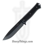 Fallkniven - FNS1XB - S1x Survival - Fixed Blade Knife - Lam.CoS Coated Drop Point - Thermorun - Black