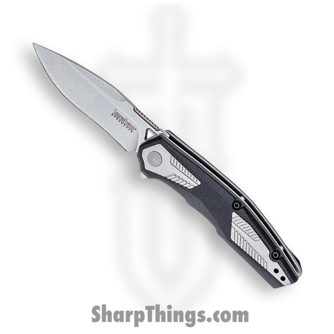 6c4db658-c7b3-40db-b842-c55fb57f0a1c_1390_1.jpg Kershaw - 1390 - Tremolo - Folding Knife - 4Cr14 Stonewash Clip Point - Glass Filled Nylon - Silver Black - Image 1