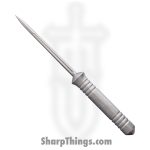 Bastinelli Creations - BAS217 - Ice Scream Ice Pick - Fixed Blade Knife - HDL420 Satin Spike - Aluminum - Stonewash