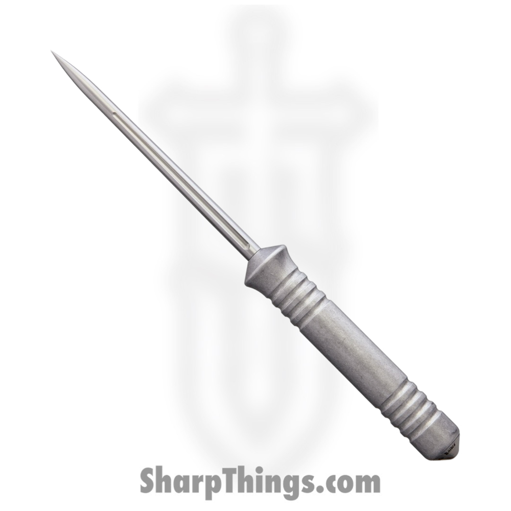 6e8e90e1-4b72-494e-b0f0-17cd56e96564_BAS217_1.jpg Bastinelli Creations - BAS217 - Ice Scream Ice Pick - Fixed Blade Knife - HDL420 Satin Spike - Aluminum - Stonewash - Image 1