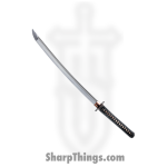 Cold Steel - CS-88BCK - Warrior Series Chisa Katana - 1055 Carbon - Ray Skin - Black
