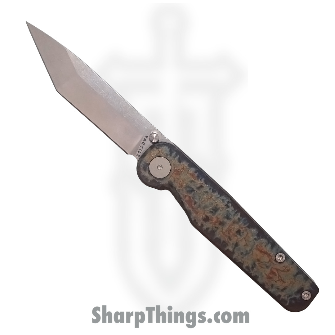 6eba0223-2597-4bec-aa52-5b09d13e3959_20-rt-mctn-ttdm_1.jpg Tactile Knife Co. - 20-rt-mctn-ttdm - Rockwall Thumbstud - Folding Knife - Magnacut Stonewash Tanto - Titanium - Dark Matter - Image 1