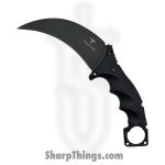 Takumitak - TKF307 - Midnight - Fixed Blade Knife - 3Cr13 SS Coated Karambit - FRN - Black/ Coyote Tan