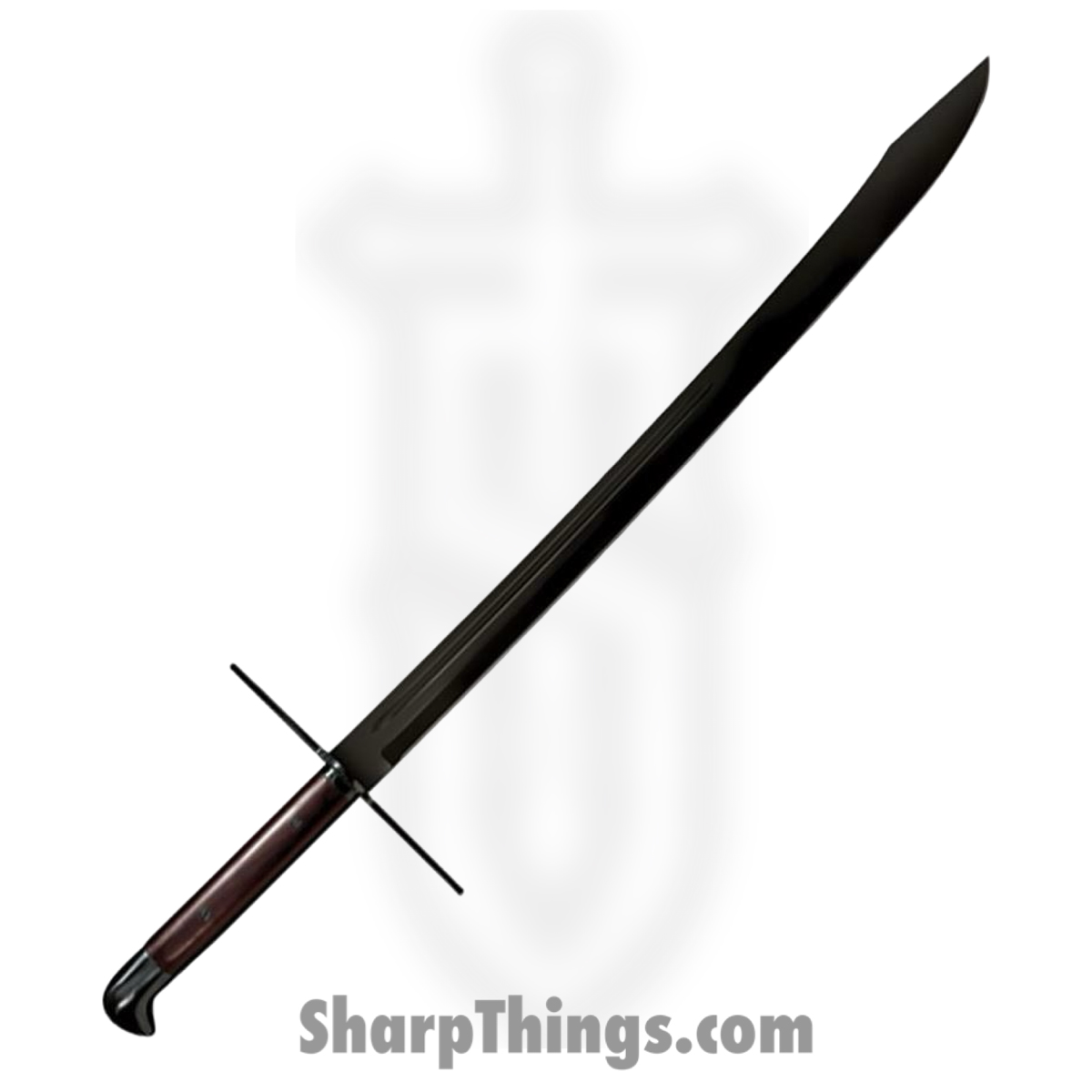 6f1f2e6f-8c4e-481e-bad2-57b012d3d764_CS88GMSM_1.jpg Cold Steel - CS88GMSM - MMA Grosse Messer - Fixed Blade Knife - 1055 HC Coated Sword - Rosewood - Brown - Image 1