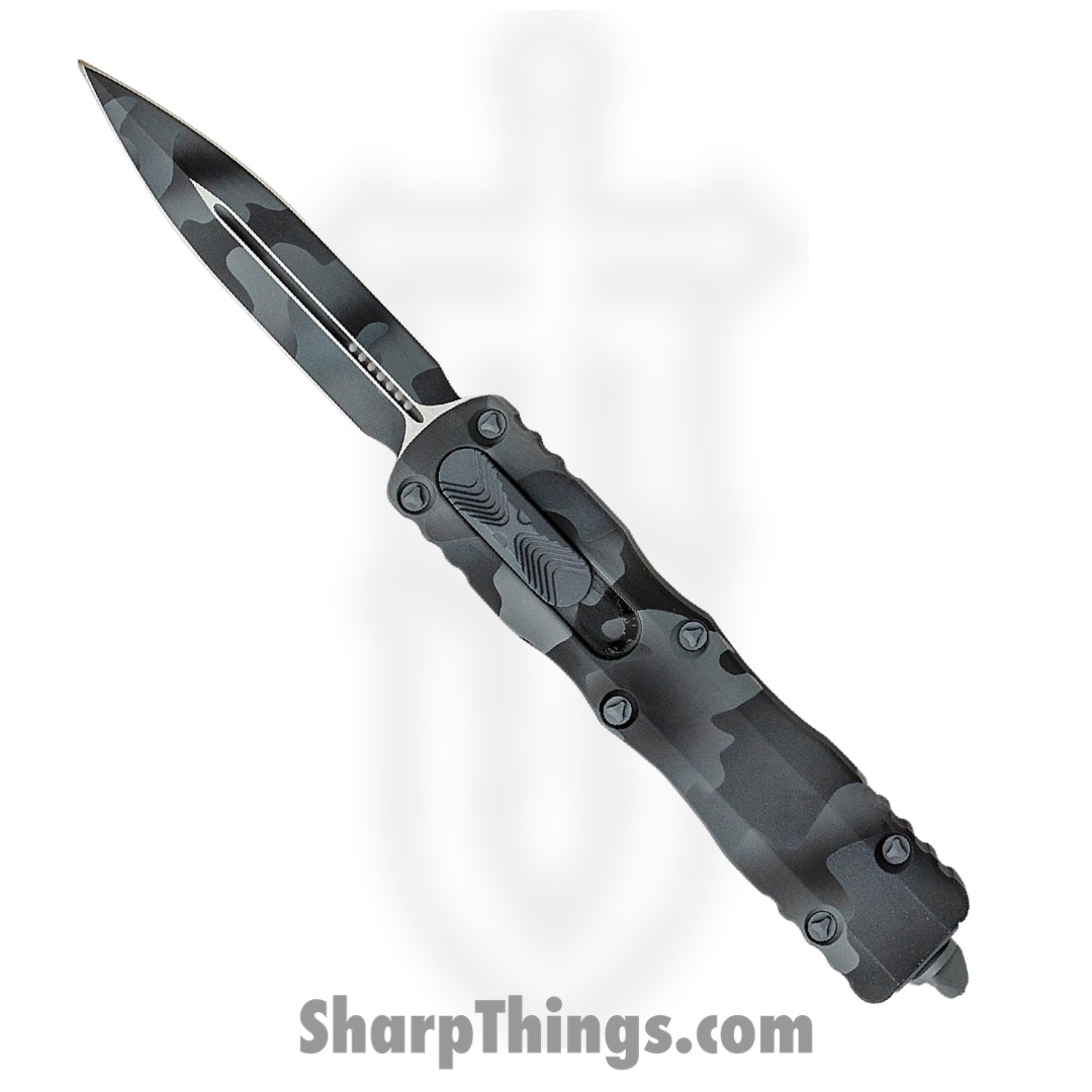 7024b75c-14eb-43cc-b72d-4d8d8ecc6bdb_227-1UCS_1.jpg Microtech - 227-1UCS - Dirac Delta Signature Series - OTF Auto - M390 Coated Dagger - 6061-T6 Aluminum - Urban Camo - Image 1