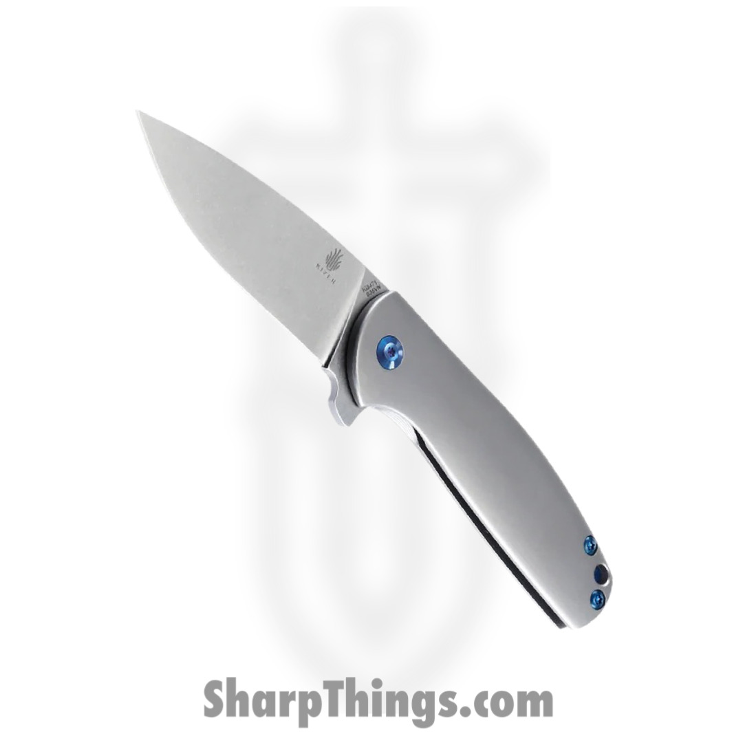 709664ed-70b7-492f-93e0-a969812355d9_KI3471_1.jpg Kizer Cutlery - KI3471 - Gemini - Folding Knife - CPM-S35VN Satin Drop Point - Titanium - Gray - Image 1
