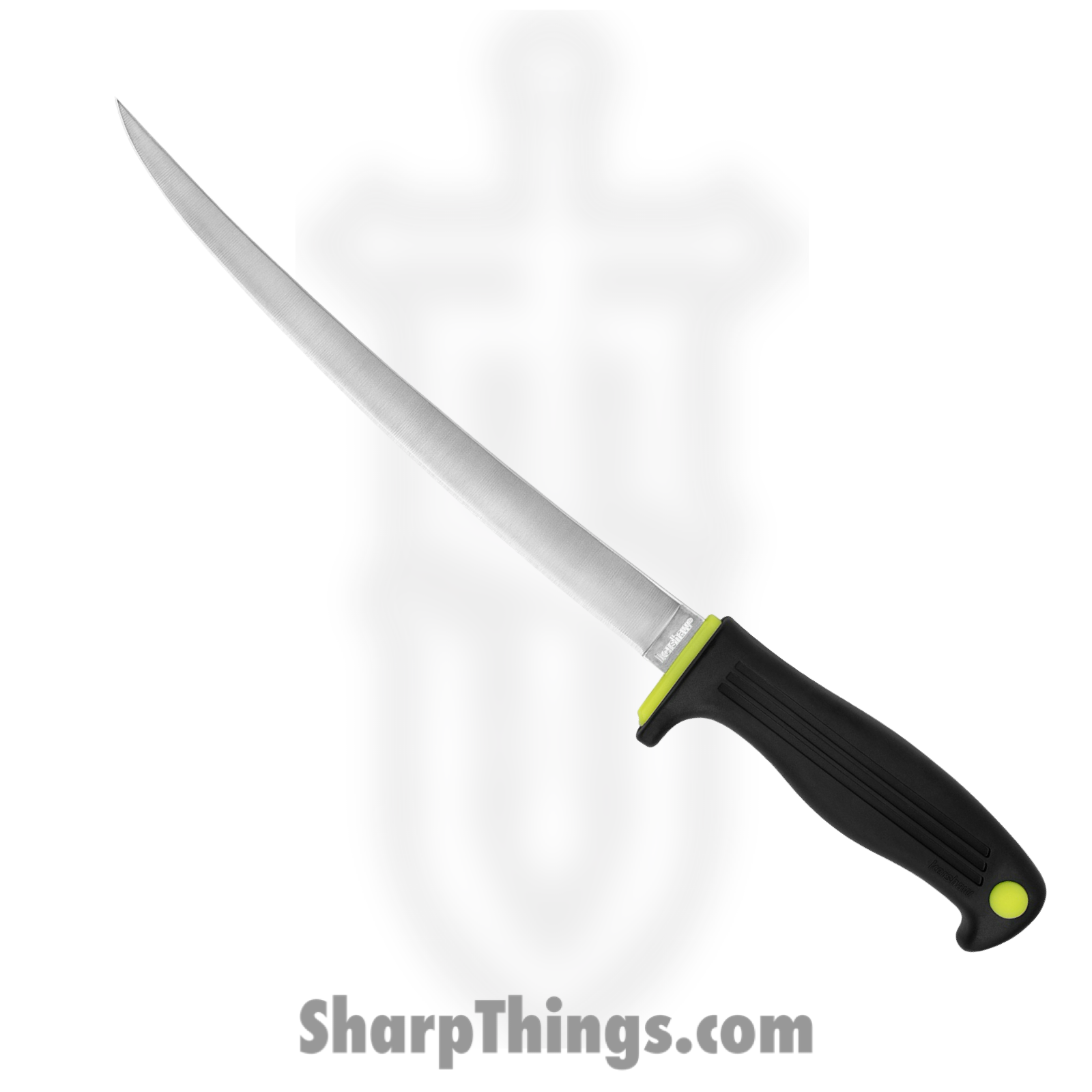 70ec07b0-0c75-41c8-9afc-b34aa438e4a9_1259_1.png Kershaw - 1259 - Clearwater II Fillet Knife - Fixed Blade Knife - 420J2 Satin Fillet - GFN/Rubber/K-Texture Grip - Black - Image 1