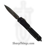 Marfione Custom Knives - MFC-MAK2 - Marfione Custom Makora II - OTF Auto - MFC-MAK2 Marfione Custom Makora II OTF Auto - Aluminum/Leather - Black
