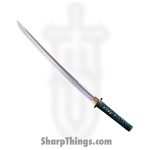 Cold Steel - CS88DW - Dragonfly Wakizashi - Fixed Blade Knife - Polished1055 - Ray Skin - Brass Menuki
