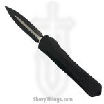 Heretic Knives - MXH032-10A - Manticore X - OTF Auto - S35VN Two Tone Dagger - 6061-T6 Aluminum - Black