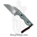Cave Blades - CBSamWH1023a - Samaritan - Fixed Blade Knife - CPM154 Satin Wharncliffe - Crazy Fiber - Northern Lights