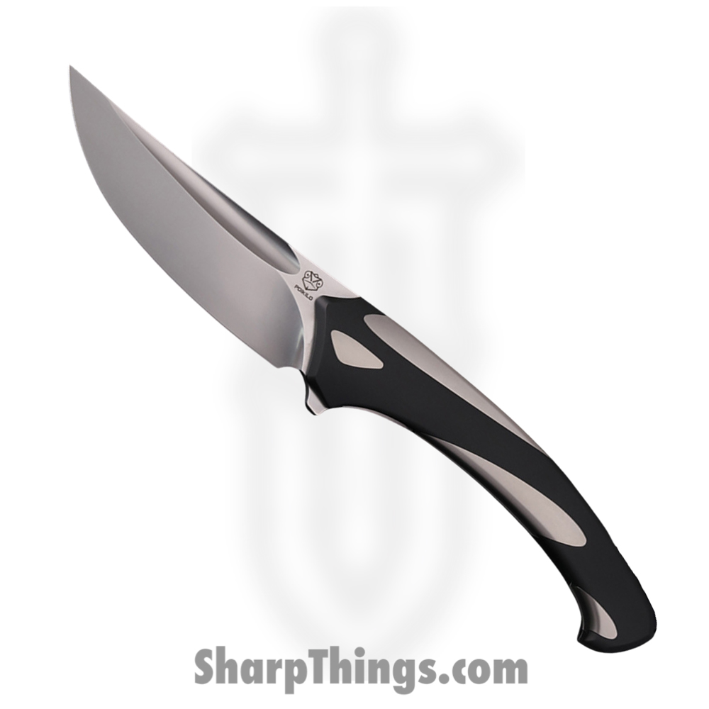 72275de3-5434-4ce1-abb8-9a8b9adbfecc_PBORS_1.jpg Poikilo Blade - PBORS - Orca S - Folding Knife - Bohler M398 Pearlescent Stonewash Drop Point - Titanium - Black White - Image 1