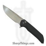 ProTech - MX105 - Mordax - Folding Knife - Magnacut Stonewash Drop Point - 6061-T6 Aluminum Honeycomb Texture - Black