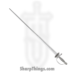 Cold Steel - CS88CLMS - Colichemarde Sword 32.375 inch Carbon Steel