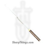 SBC - JUBAMBOO0125 - Junzi Bamboo - Fixed Blade Knife - T10 HC Polished Reverse Tanto - Bamboo - Brown