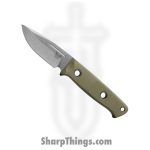 Benchmade - 165-1 - Mini Bushcrafter - Fixed Blade Knife - S30V Satin Drop Point - G10 - Green