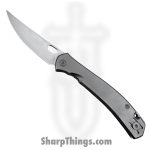 GiantMouse - BLEECKER-TI - Ace Bleecker - Folding Knife - CPM MagnaCut Satin Trailing Point - Titanium - Natural