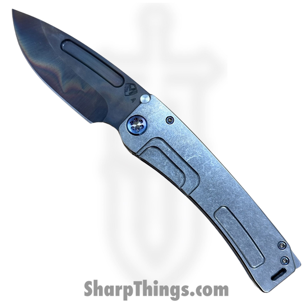 73d2fdbd-9315-4942-8884-3a5c3505debc_MK0454VD-01TM-TFCF-BN_1.jpg Medford Knife and Tool - MK0454VD-01TM-TFCF-BN - Marauder-H - Folding Knife - S45VN Vulcan Drop Point - Titanium - Tumbled - Image 1
