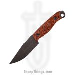 Half Face Blades - HFBCROSC - Crow Scout - Fixed Blade Knife - S35VN Coated Clip Point - G10 - Black