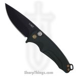 Medford Knife - MK0394PO-40AG-T1C1-Q4 - Smooth Criminal Button Lock Folder - S45VN PVD - Hunter Green