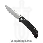 Spartan Blades - SFBL13BKSW - Spartan Talos II - Folding Knife - 154CM Stonewash Drop Point - Alu - Black