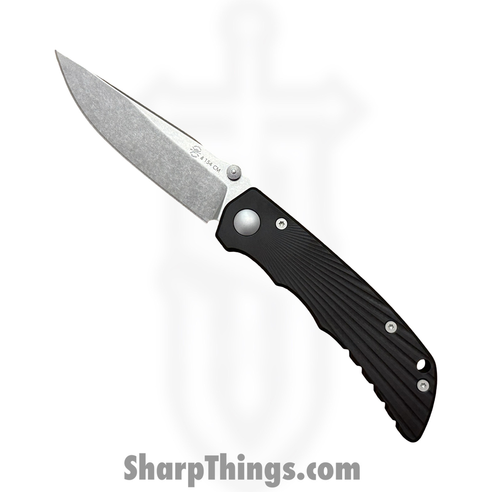 74d89476-654f-44cf-835e-1898afe41462_SFBL13BKSW_1.jpg Spartan Blades - SFBL13BKSW - Spartan Talos II - Folding Knife - 154CM Stonewash Drop Point - Alu - Black - Image 1