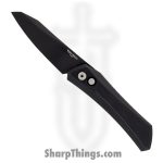 ProTech - DS103 - Oligarch - Automatic Knife - CPM MagnaCut Black Reverse Tanto - 6061-T6 Aluminum - Black