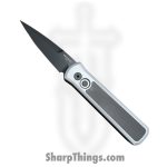 ProTech - 756 - Godson - Automatic Knife - 154CM DLC Bayonet - 6061-T6 Aluminum with G10 Inlay - Gray and Black