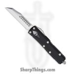 Microtech - 719W-10S - UTX-85 - OTF Auto - Stonewash Warhound - 6061-T6 Aluminum - Black
