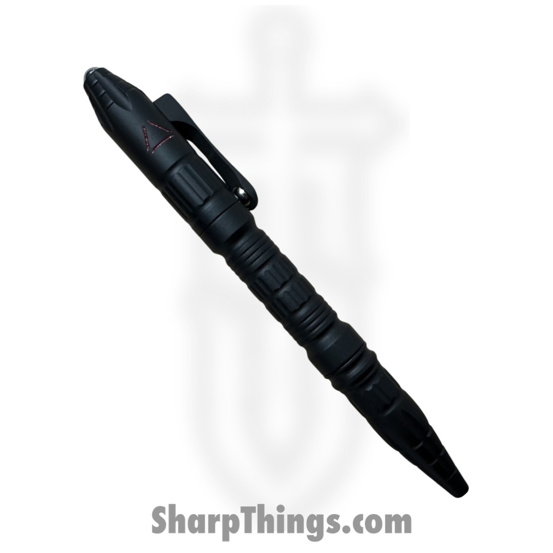7713769a-7c0a-4cb0-9bb0-1201a6326d8d_H038-PRED_1.jpg Heretic Knives - H038-PRED - Thoth Predator Pen - DLC Titanium with Red Action and Predator Logo - Image 1