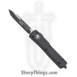 Microtech - 148-1T - UTX-70 Tactical - OTF Auto - Elmax, M390, 204P Two Tone Drop Point - 6061-T6 Aluminum - Black