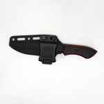T.Kell Knives - StrikerBrmBG - Striker - Fixed Blade Knife - 1095 Nickle Boron Coated Clip Point - G10 - Brimstone Premium Bullet Grip
