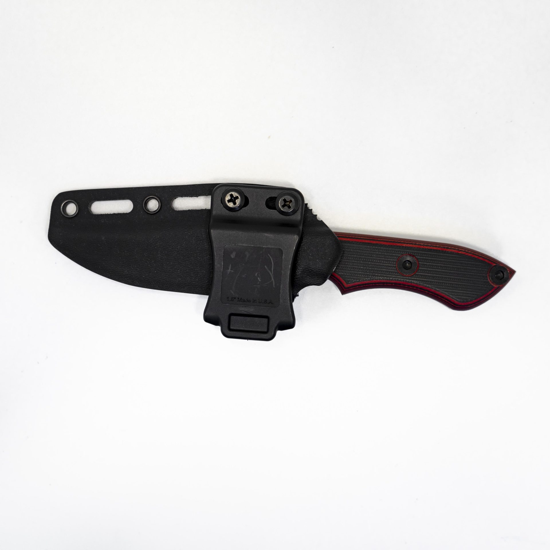 77f5845c-7da2-4f83-9ffb-ba3320a9edb3_StrikerBrmBG_1.jpg T.Kell Knives - StrikerBrmBG - Striker - Fixed Blade Knife - 1095 Nickle Boron Coated Clip Point - G10 - Brimstone Premium Bullet Grip - Image 1