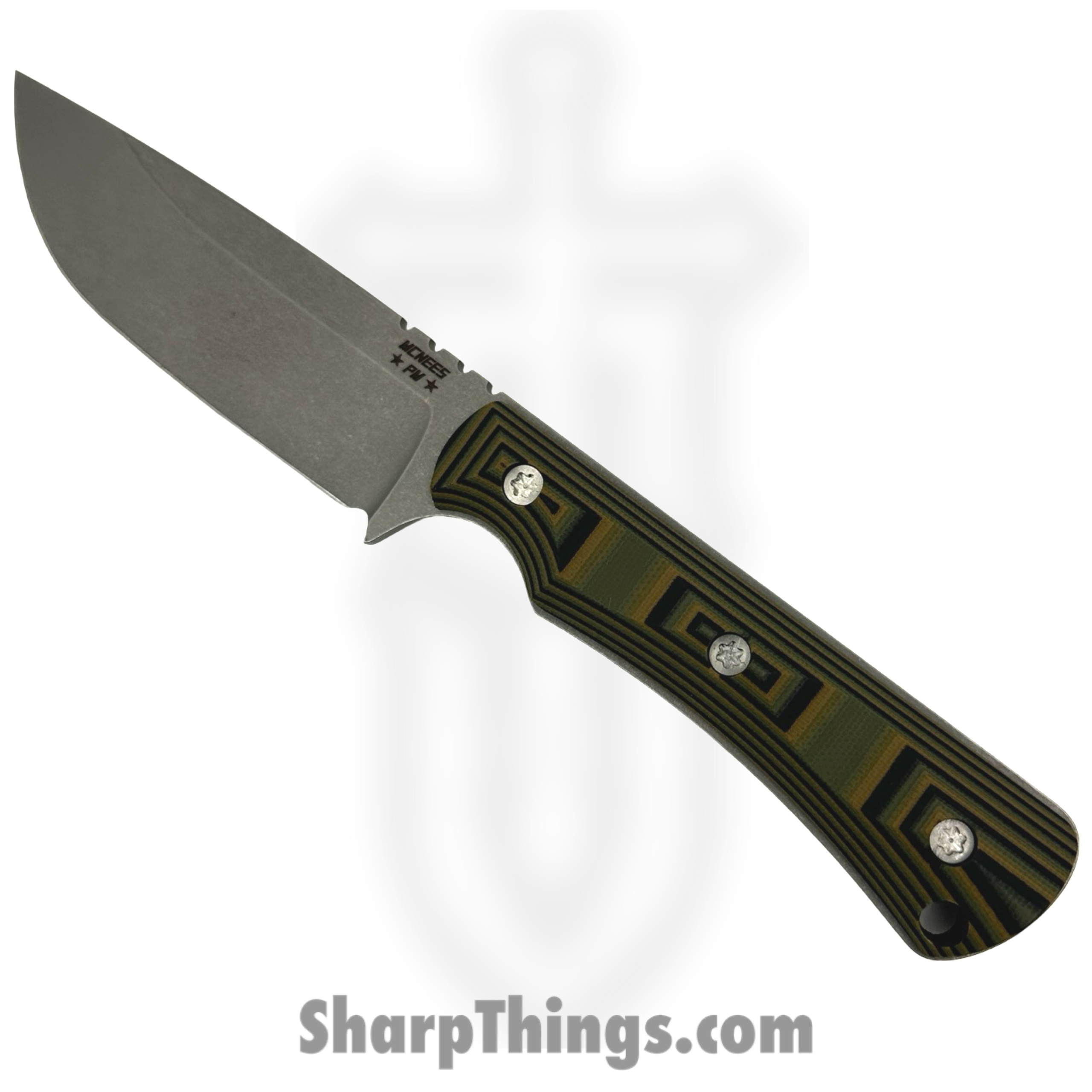 781a22a0-ad4a-4280-b40c-1303bf0a9125_MACRR62404_1-scaled-1.png McNees - MACRR62404 - Ridge Runner - Fixed Blade Knife - CPM 3V Atomic SW Drop Point Blade - G10 - Camo - Image 1