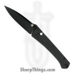Artisan Cutlery - ATZ1856PMBK - Andromeda Button Lock - Folding Knife Knife - S35VN Coated Drop Point - Micarta - Black