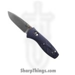 Benchmade - 585-03 - Mini Barrage - Assisted Open Knife - CPM-S30V Satin Drop Point - Valox - Blue Canyon