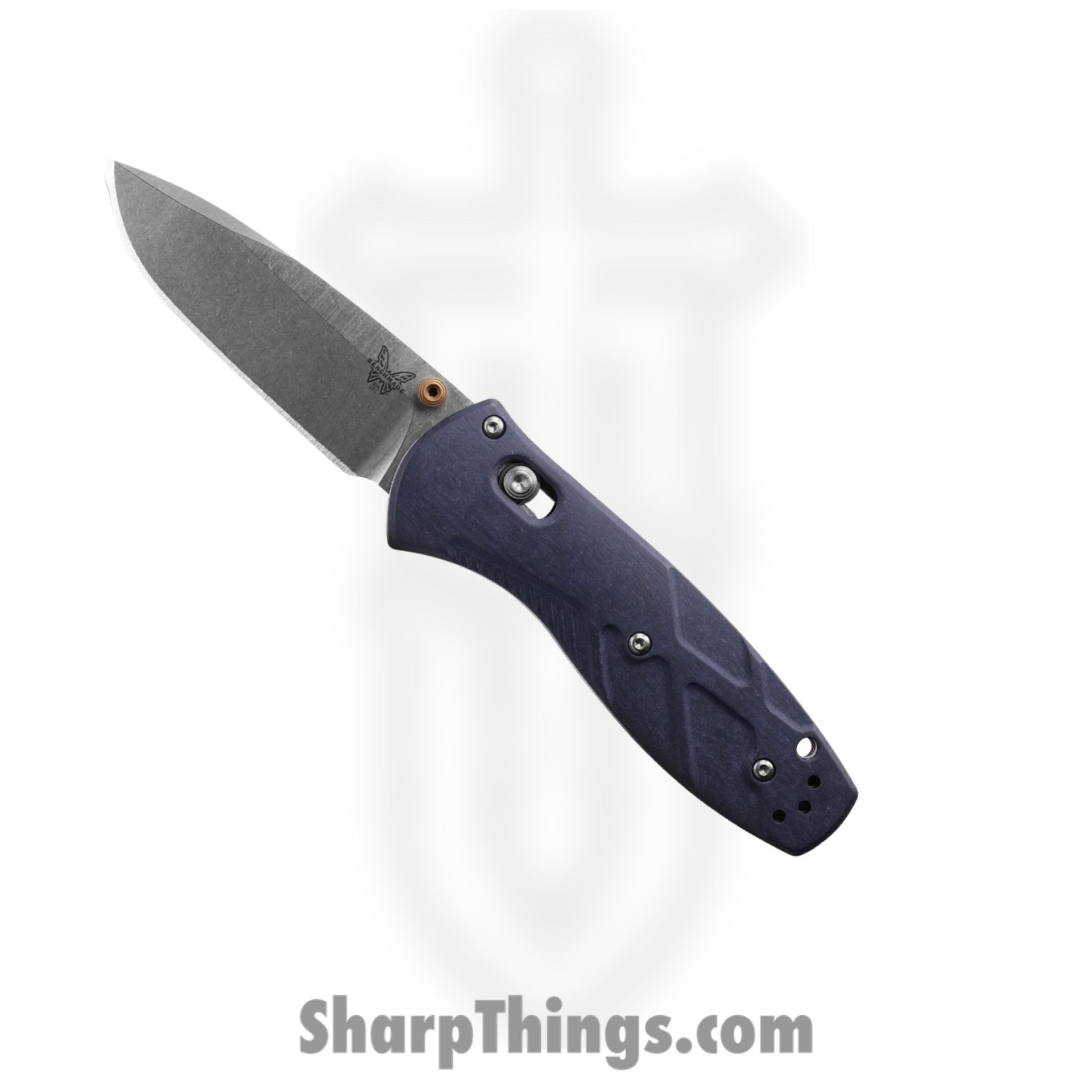 789e292b-b793-4297-a981-708d83b0ce41_585-03_1.jpeg Benchmade - 585-03 - Mini Barrage - Assisted Open Knife - CPM-S30V Satin Drop Point - Valox - Blue Canyon - Image 1