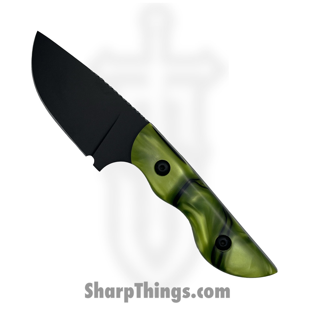 798a9907-ffb0-4ba9-a5ac-7106b3fb895d_CBSamCkKir_1.jpg Cave Blades - CBSamCkKir - Samaritan - Fixed Blade Knife - 154cm Cerakote Drop Point - Kiranite - Toxic Green - Image 1