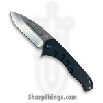 Medford Knife and Tool - MKFF2064TD-44TM-T2C2-Q4 - Praetorian Swift FL Flipper - Folding Knife - S45VN Tumbled Drop Point - Aluminum - Blue