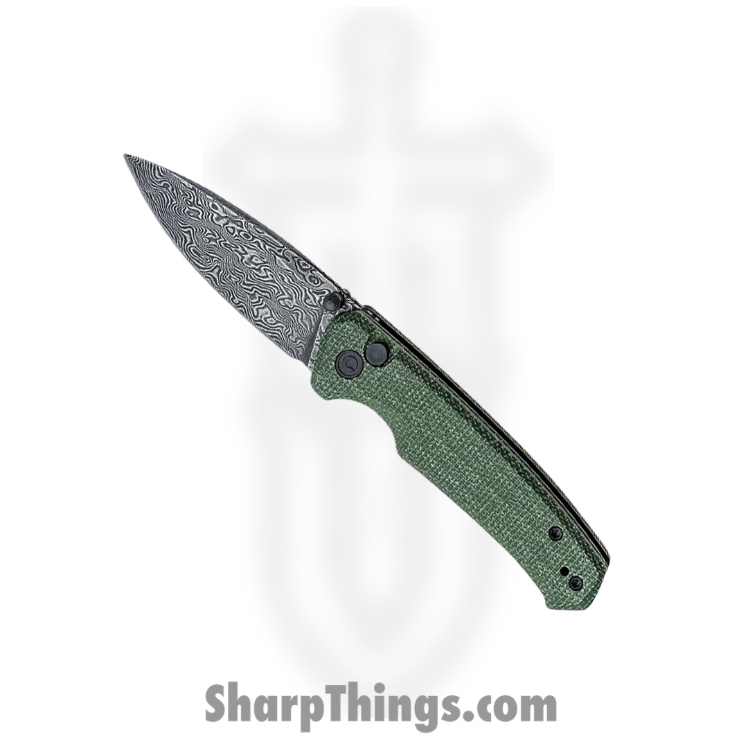 79ea7b94-59f2-44ed-9836-21b1e1d7be37_CIVC20076DS1_1.jpg Civivi - CIVC20076DS1 - Altus Hand Rubbed Folding Knife - Damascus Micarta - Green - Image 1