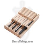 Lamson - 39226 - Lamson Premier Forged Knife 6-Piece In-Drawer Knife Block Set - Midnight