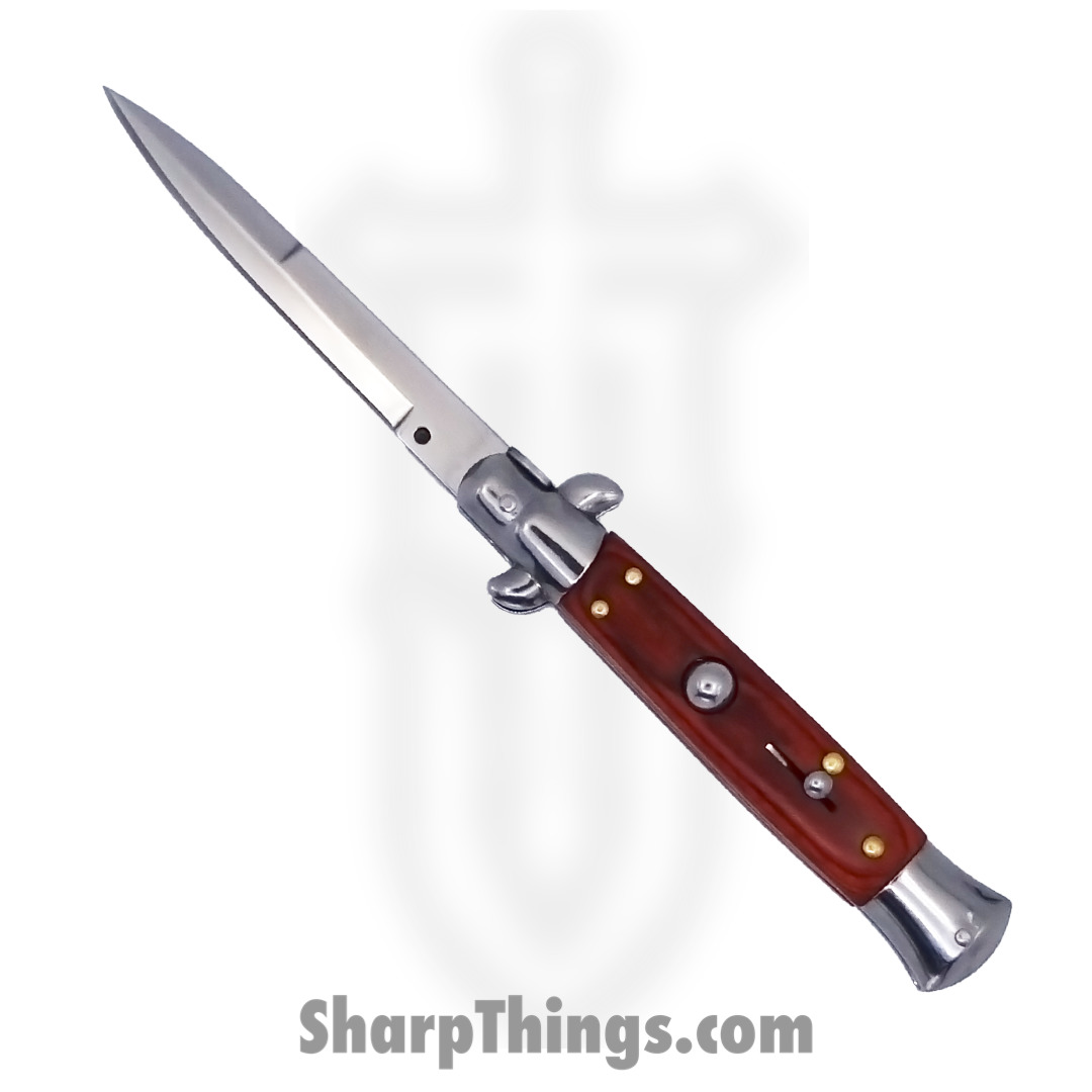 7ab661fe-0867-4247-adfb-ca03c70a01a5_sbbol9rw_12.jpg Steel River Knives - sbbol9rw - Arrivato 9in Stilleto - 440c Satin Bayonet - Redwood - Red - Image 1